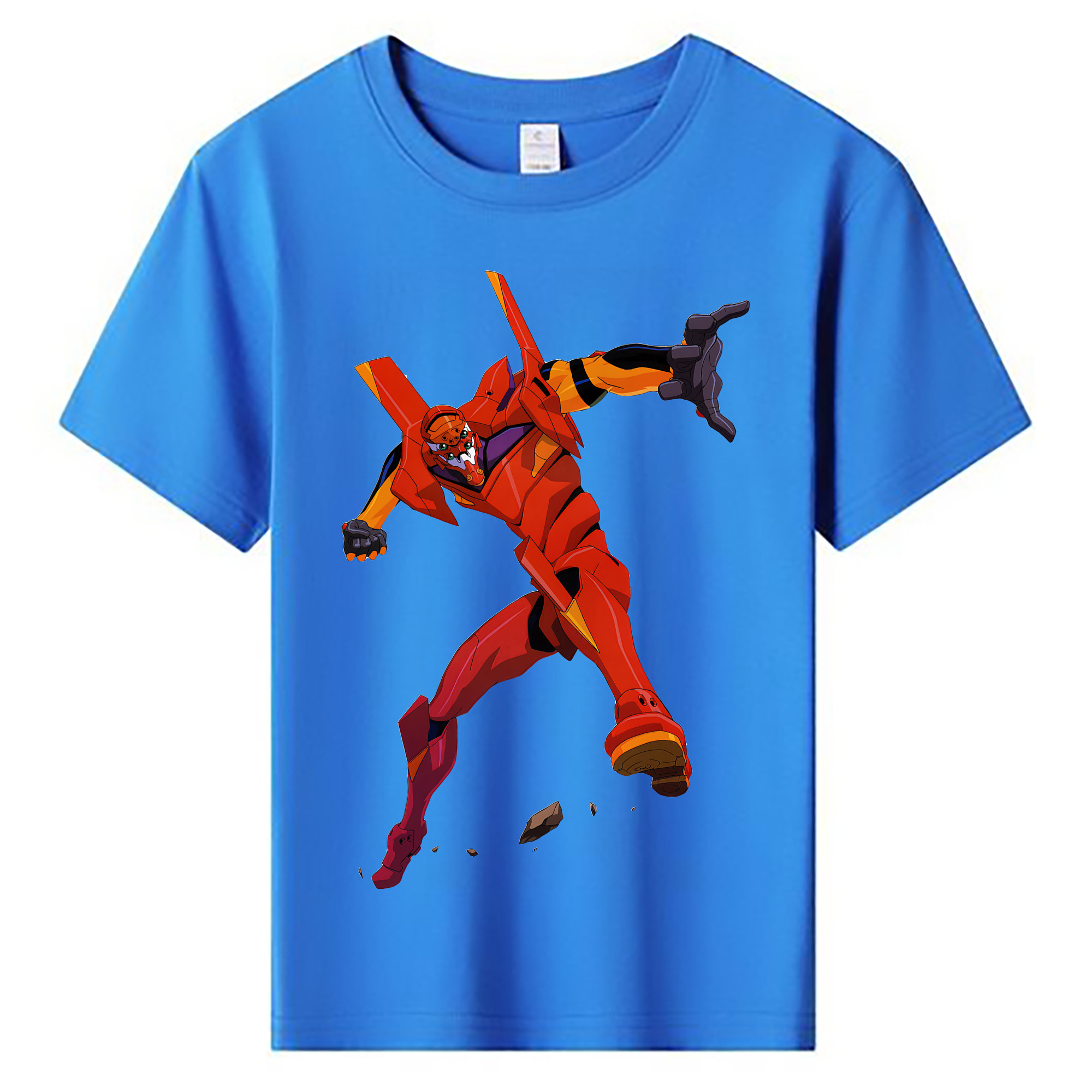 （画像用） EVA 新世紀エヴァンゲリオン 綿100％キッズTシャツ（フロントプリント）